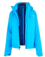 Eastern Mountain Sports Womens Blue Catskills 3-in-1 Jacket Uk 12 Medium Bnwt