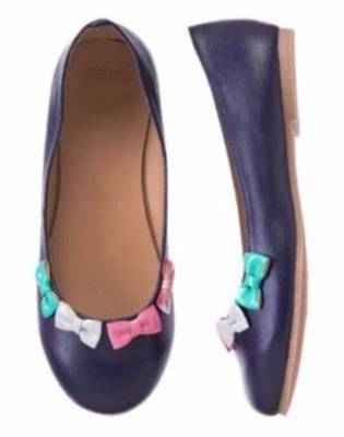 NWT Gymboree Picture Day Blue Flats with Bows shoes 9 10 11 12 1 2 Girls 