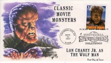 AO-3172, 1997, Classic Movie Monsters, Add-on Cachet, FDC, Pictorial Postmark, T