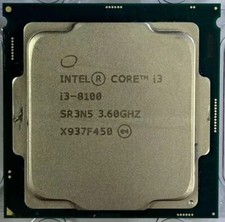 Intel Core i3-8100 3.60GHz quad-core 6MB LGA 1151/ slot H4 SR3N5 CPU processor