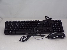 Dell L100 USB Keyboard  M-BAC-DEL5 Optic USB Mouse Bundle Used
