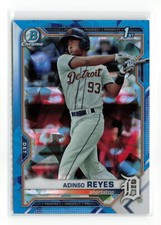 ADINSO REYES #BCP-21 1ST 2021 BOWMAN CHROME TIGERS SAPPHIRE