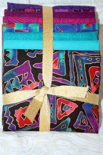 8 FAT QUARTERS - ABSTRACTIONS - 100% COTTON FABRIC