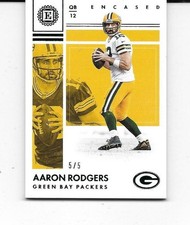 2017 PANINI ENCASED #53 AARON RODGERS GREEN BAY PACKERS 5 OF 5