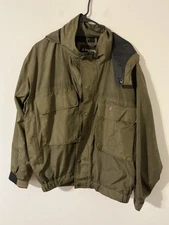 froggtoggs  rain / wading jacket, mens size small, olive green / black trim