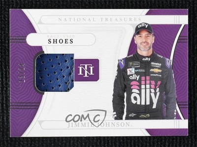 2022 Panini National Treasures Race Used Shoes 13/24 Jimmie Johnson HOF 0n64