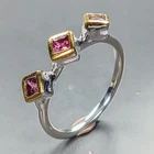 Gemstone Natural Rhodolite Ring 925 Sterling Silver Size 5.75 /R452143