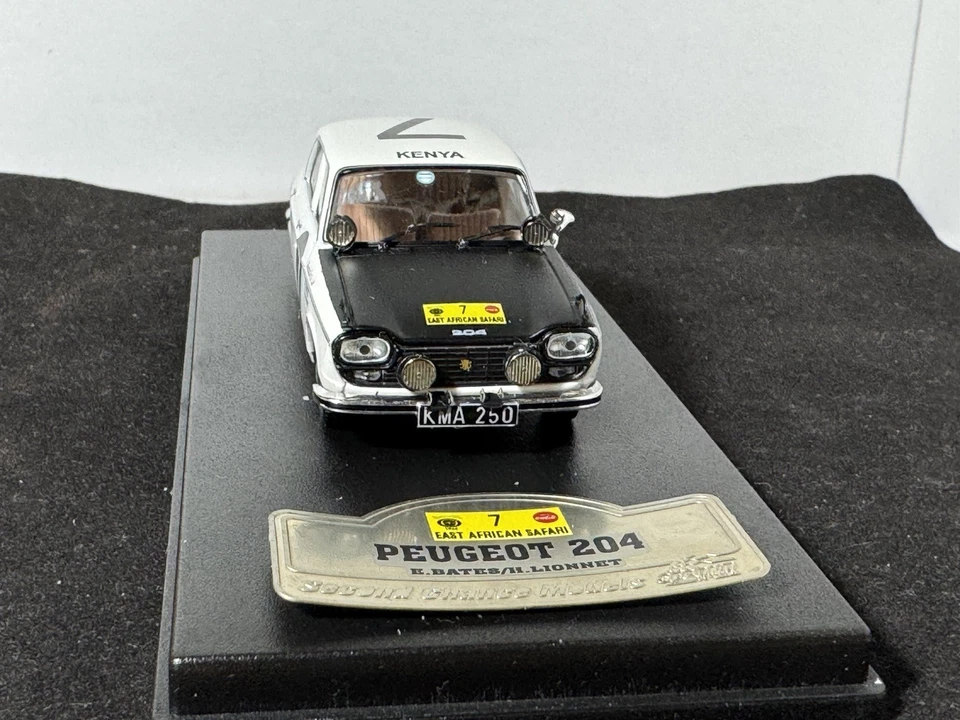 PEUGEOT 204 #7 B.BATES-H.LIONNET EAST AFRICAN SAFARI RALLY 1967 1:43 Transkit - Immagine 4 di 4