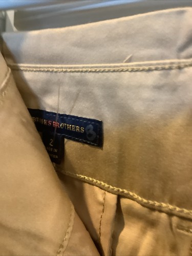 Brooks Brothers Cotton Bermuda Shorts New with Tag size 2, Beige - Picture 6 of 8