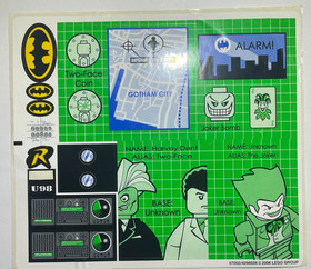 LEGO BATMAN 1 2006 BATCAVE PENGUIN MR. FREEZE INVASION STICKER SHEET UNUSED 7783