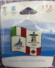 NEW! 2010 Vancouver Olympics Italian & Canadi...
