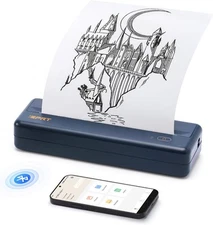 iDPRT Wireless Bluetooth Thermal Printer US Letter A4 A5 Portable fo Travel/Home