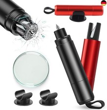 2 St&uuml;ck Gurtschneider Notfallhammer, 2 In 1 Notfallhammer Auto mit Gurtschneider