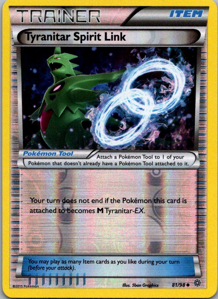 Tyranitar Spirit Link Uncommon XY - Ancient Origins 81/98 NM