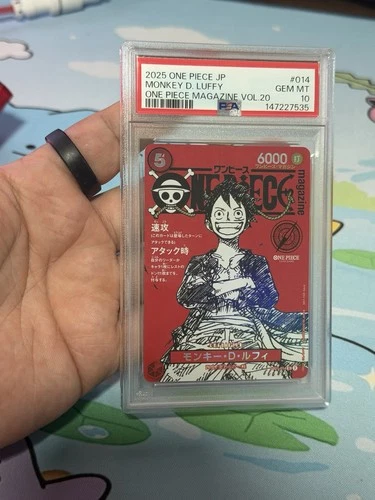 PSA 10 Monkey D Luffy ST21-014 ONE PIECE Magazine Promo 2025 Jump Japanese