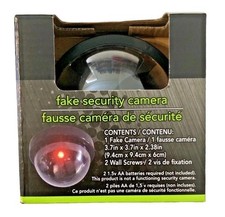 e-Circuit Fake Security CCTV Dome Camera LED Flashing Light Battery Operated New