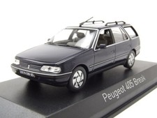 Peugeot 405 break 1991 dark blue 1/43 Nore Peugeot