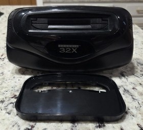 Sega 32X console w spacer, new power supply and link cables for Genesis 1, 2 & 3