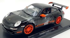 Welly 1/18 scale Diecast 18015W - Porsche 911 997 GT3 RS - Black/Orange