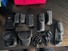 9 Piece Police Duty Belt Accessith Pouches Law Enforcement/ Security
