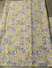 1 yard 24" x 44" wide Fabric Sewing Quilting Waverly Insipration Yellow Gray