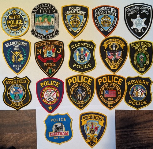 Lot Of 17 Collectible Police Department Patches