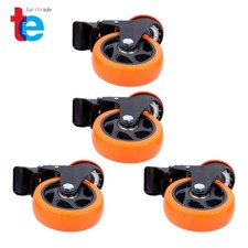 3/8"-16 x 1" Stem Caster Wheels 4 inch Heavy Duty Threaded Stem Casters Set of 4