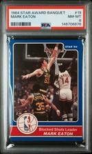 PSA 8 NM MINT 1984 STAR AWARD BANQUET MARK EATON #19 JAZZ 06876 B311