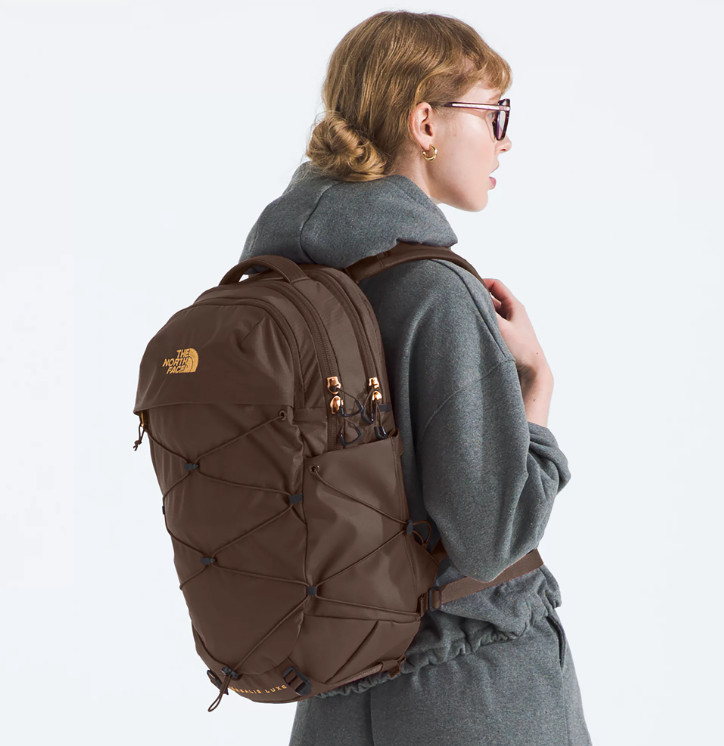 The North Face Women's Borealis Luxe Backpack Smokey Brown/Gold Metal thumbnail 3