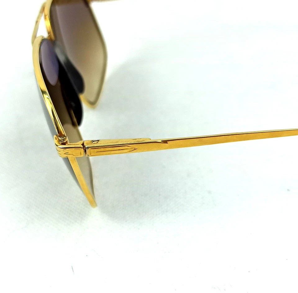 RARO PERSOL MANAGER GAFAS DE SOL DE METAL MARCO DORADO VINTAGE ITALIA AÑOS 70 PILOTO HOMBRES Foto 4 de 4