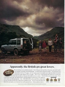 1996 Land Rover Discovery The British are Great Lovers Vintage Print Ad/Poster