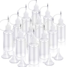 Precision Tip Applicator Bottles 12 Pcs 1oz Needle Fine Tip Glue Bottles With 5