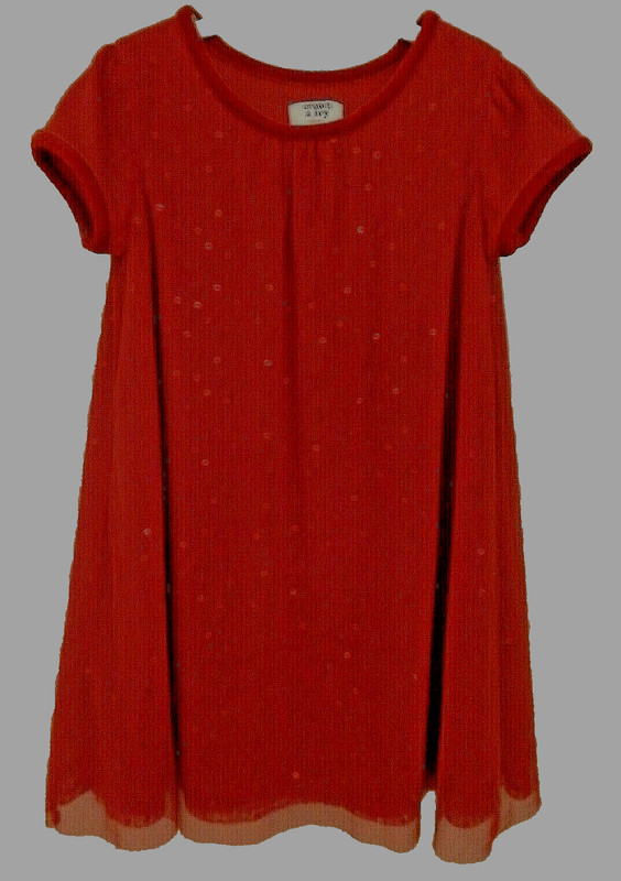 CROWN & IVY HOLIDAY/DRESS (RED WITH SEQUINS) SIZE 6 ~ WORN ONCE