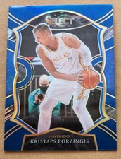 2020-21 Panini Select #43 Kristaps Porzingis Blue Prizm