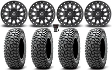 Fuel Vector Beadlock 15" Wheels Bk 35" RocScraper Tires Textron Wildcat XX