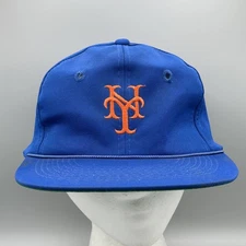 Vintage 1980's Twins Enterprises New York Mets Snapback Trucker Hat Green Bill