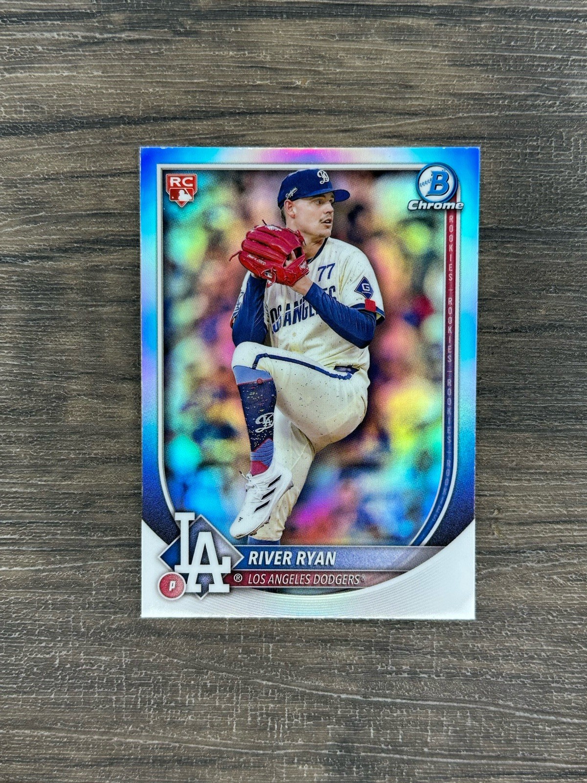 2025 Bowman Bowman Chrome Red Rookie Logo #69 River Ryan RC Dodgers