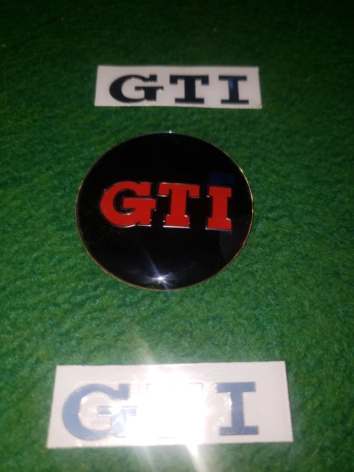 VW GOLF Passat Tiguan GTI emblema insignia pegatina para volante + dos GTI GOLF Foto 2 de 4