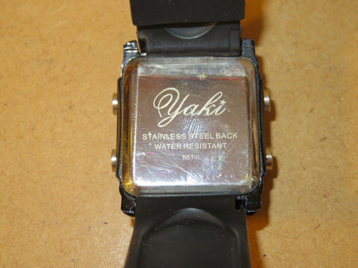 vecchio orologio da polso YAKI Stainless steel back water