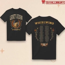 HOT SALE- Lainey Wilson Whirlwind World Tour Horseshoe 2026 Merch T-Shirt Cotton