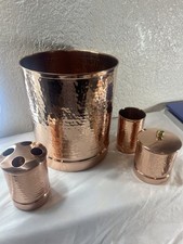 Copper Bathroom Set 4 Peice New