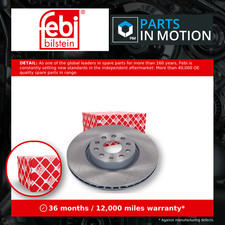 Image of 2x Brake Discs Pair Vented Front 312mm 24384 Febi Set JZW615301H 1K0615301AA New