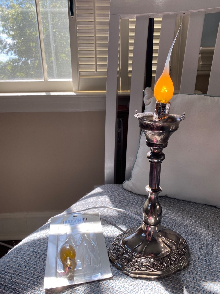 antique Victorian Gothic style lamp desk light candle Halloween Christmas  decor