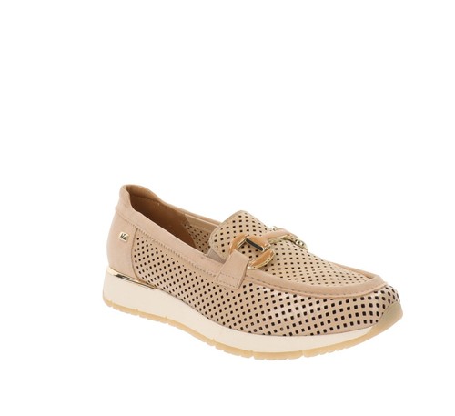 Valleverde Scarpe VV17511 Mocassini Donna in Pelle Beige - Imagen 2 de 8