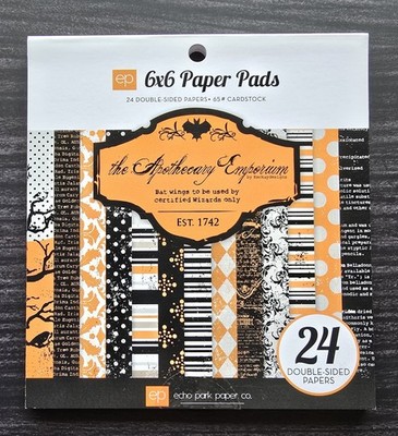Echo Park Apothecary Emporium 6x6 Halloween Fall 24 sheet 2-sided cardstock pad