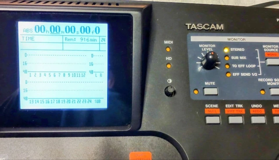 TASCAM 2488neo 24-Track Digital Recorder Tested Working Good Condition - Image 3 of 4