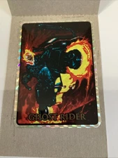 '93 MARVEL MASTERPIECES VENDING MACHINE PRISM STICKER/CARD GHOST RIDER #37 (NM)*