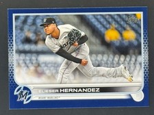 2022 Topps Series 1 - Elieser Hernandez #9 Royal Blue