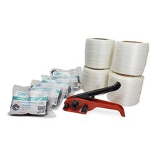 IDL Packaging - B-WCSK.34.1000 3/4" x 1000' Woven Cord Strapping Kit, 2425 lb...