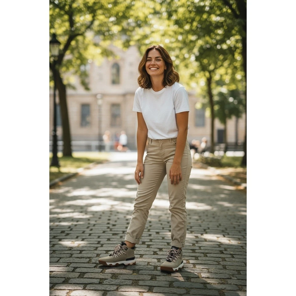 Timberland Euro Swift Hiker LT Beige Rosa Botines Mujer Talla 6 NUEVO Foto 2 de 4